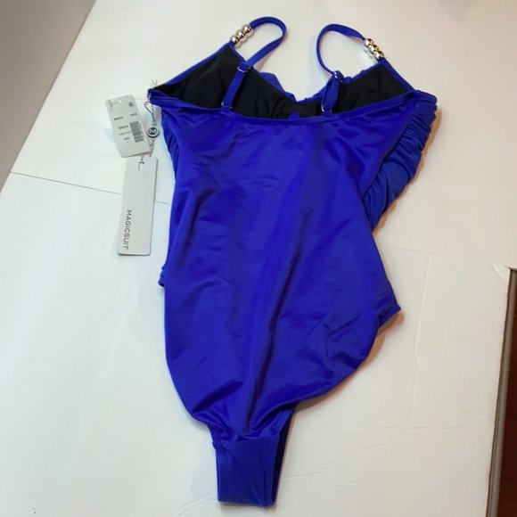 Magicsuit Royal Blue One-Piece Swimsuit - Picture 3 of 4